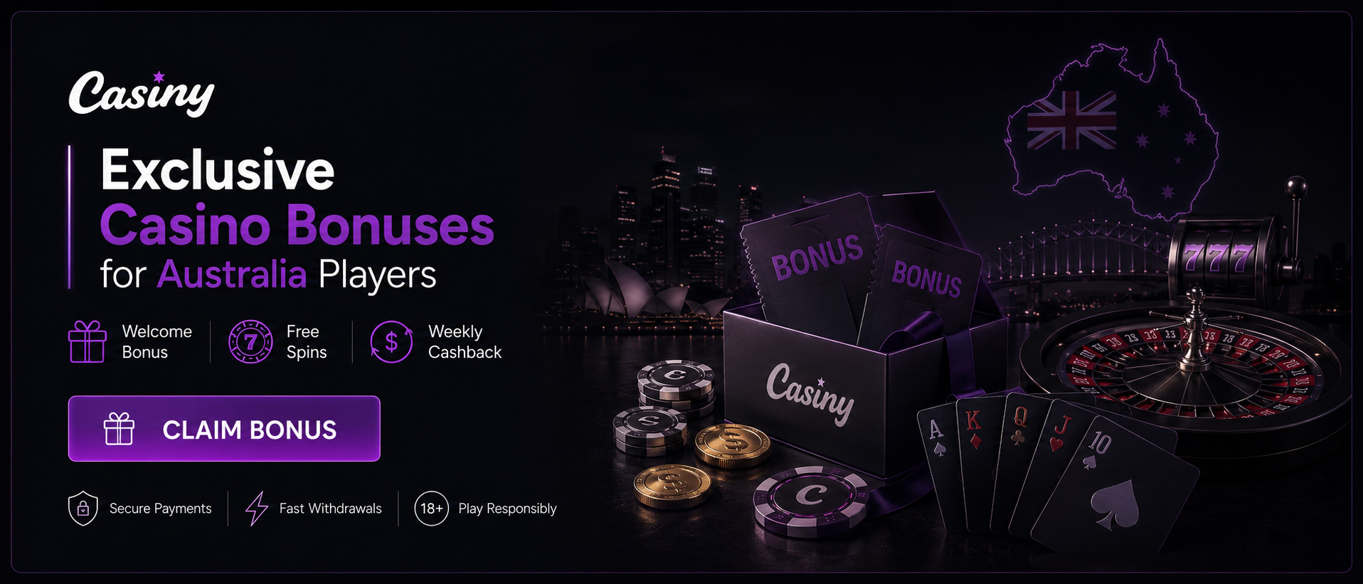Play online slots at Casiny Casino